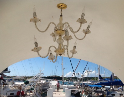 Chandelier fit for Phantom of the Opera on a marina