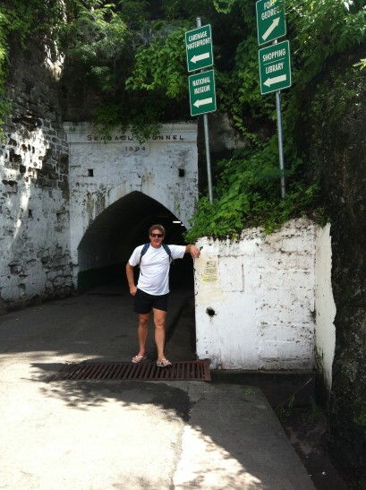 St Georges tunnel to the fort and town